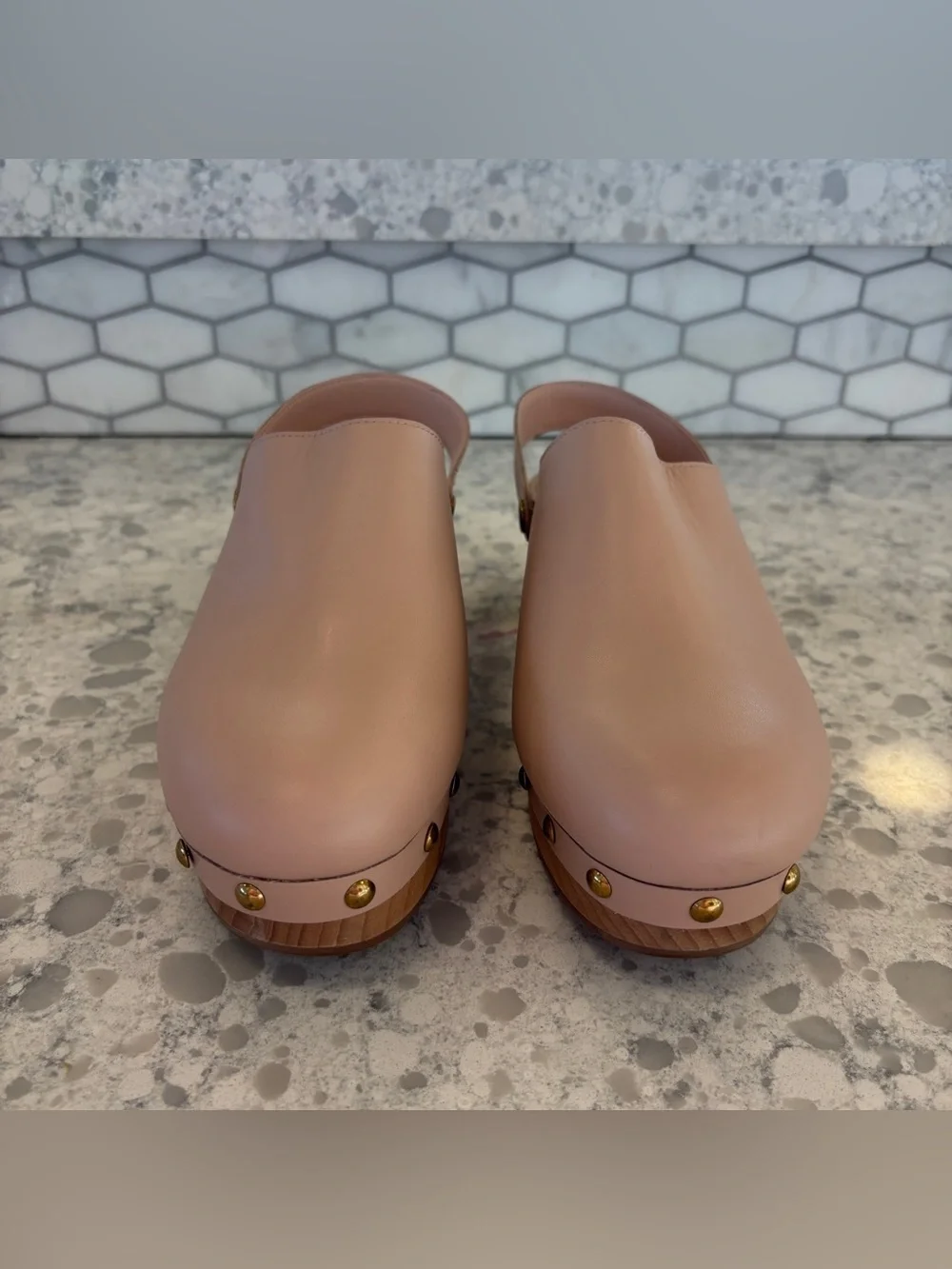 J. Crew Women’s Leather Clogs, Size 8 1/2